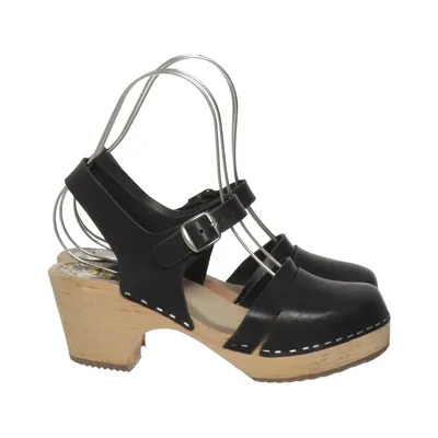 Clogs (Black) from Torpatoffeln Leather