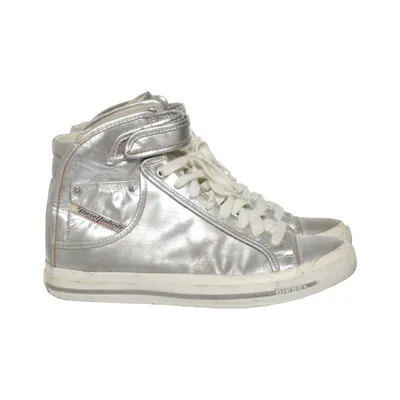 Sneakers (Zilver) van Diesel Industry Leer