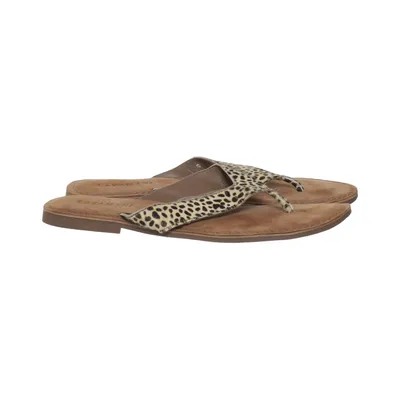 Tongs (Marron, Multicolore) de Lazamani Cuir