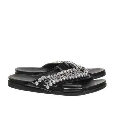 Mules (Noir, Argent) de Lost Ink
