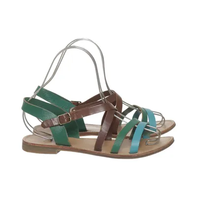 Sandales (Marron, Vert, Bleu) de Wildflower Cuir