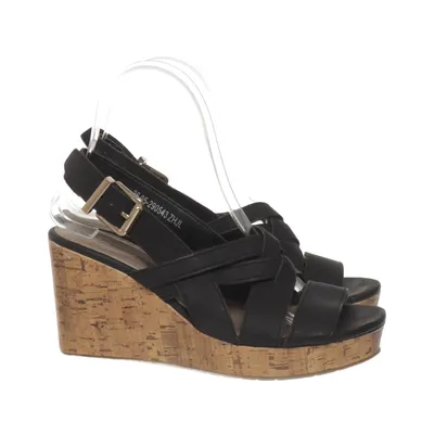 Wedges (Black) from DS Shoes by DinSko