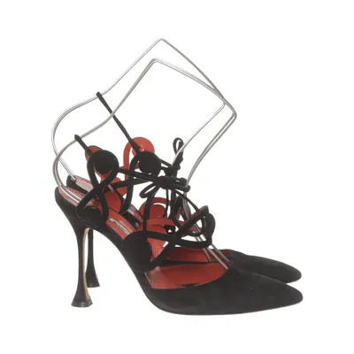 Sandales à talons hauts (Noir) de Manolo Blahnik