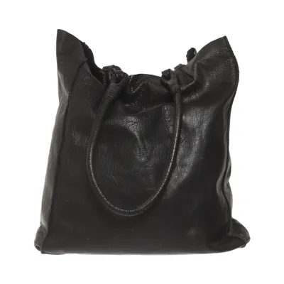 Handbag (Black) from Indiska Cotton, Leather