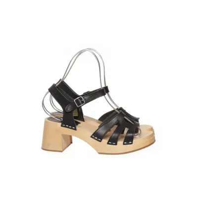 Clogs (Black) from Swedish Hasbeens Leather