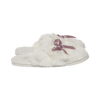 Chaussons (Blanc) Fausse fourrure