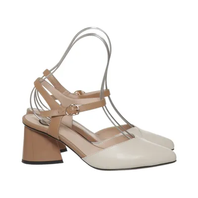Sandaletter (Beige, Vit) från Cesare Gaspari Skinn