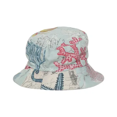 Bucket hat (Blauw, Meerkleurig)
