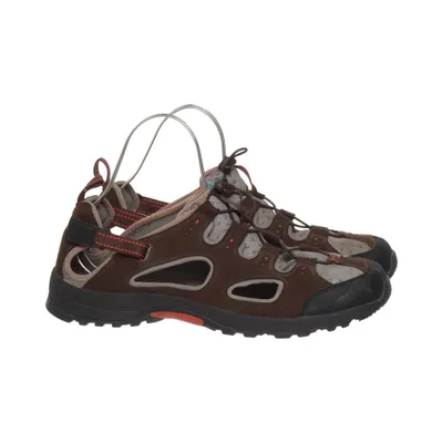 Sandales (Marron, Noir) de Lands' End Cuir