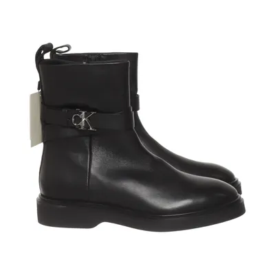 Boots (Ankle Boot W/Metal Logo) von Calvin Klein Leder