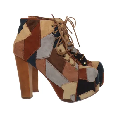 Heeled boots (Brown, Multicolored) from Jeffrey Campbell Havana Last Leather
