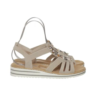 Sandals (Beige) from Rieker Antistress Leather