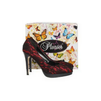 Hakken (Zwart, Rood) van Pleaser