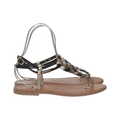 Sandalen (Zwart, Bruin, Goud) van Les Tropeziennes Leer