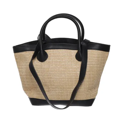 Håndtaske (Beige, Sort) fra Don Donna Polyester, Polyurethan