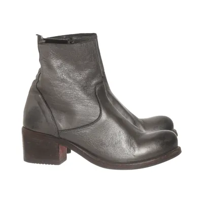 Heeled boots (Silver) from Moma Leather