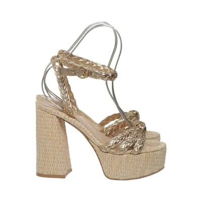 Kilehælssko (Guld, Beige) fra Gianvito Rossi Læder