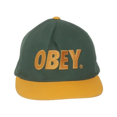 Cap (Green, Yellow) from Obey Cotton
