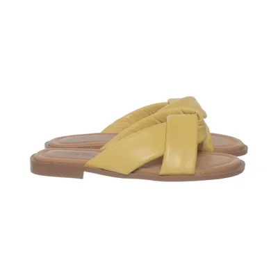 Slip-ins (Yellow, Brown) from Shoe Biz Copenhagen Leather