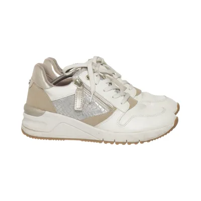 Sneakers (Hvid, Beige, Sølv) fra Tamaris Læder