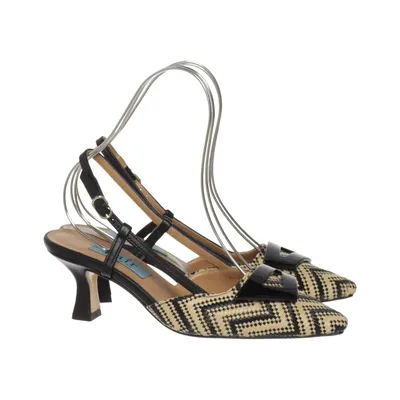Escarpins (Noir, Beige) de A Pair Cuir