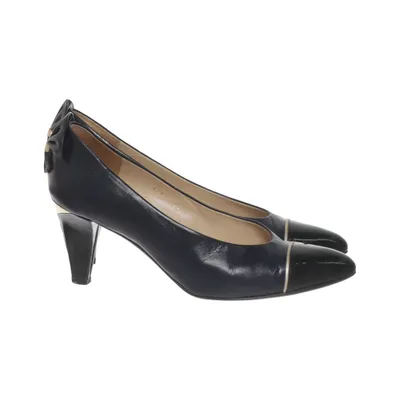 Pumps (Blue, Black) from Sandro Vicari Leather