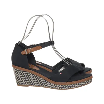 Chaussure compensées (Iconic Elba Sandal Basic) de Tommy Hilfiger Coton, Cuir