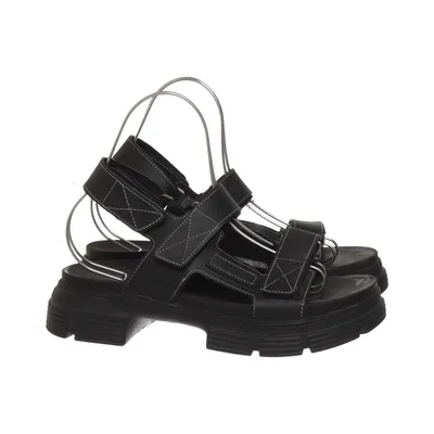 Sandalen (Zwart) van Ganni Gerecycled polyester