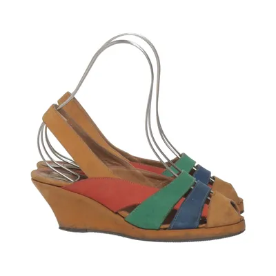 Keilschuhe (Braun, Mehrfarbig) von Ten Points Leder