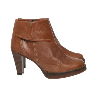 Heeled boots (Brown) from Alba Moda Leather