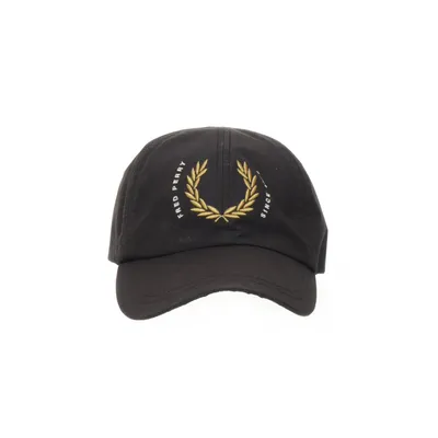 Honkbalpet (Zwart) van Fred Perry Katoen, Polyester