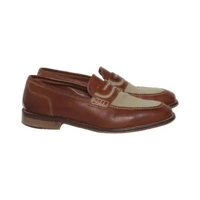 Loafers (Brown, Beige) from Panelli Leather