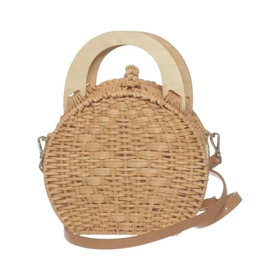 Shoulder-bag (Beige, Brown) from Zara Basic Collection