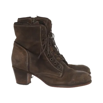 Bottes à lacets (Marron) de Alberville Cuir