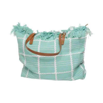 Sac de plage (Turquoise, Blanc)