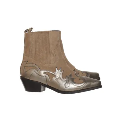 Cowboylaarzen (Beige, Goud) van Sacha