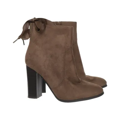 Bottes à talons (Marron) de Super Mode