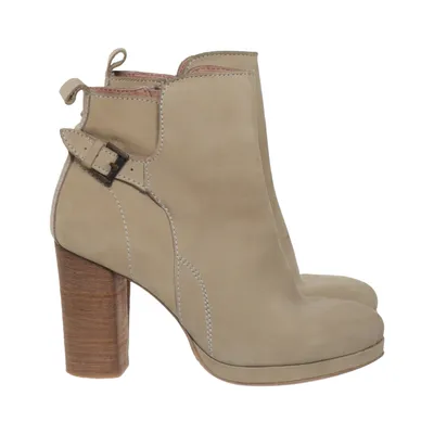 Heeled boots (Beige) from Roots
