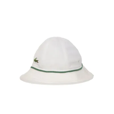 Buckethatt (Vit) från Lacoste Bomull, Polyester