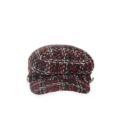 Brixton pet (Rood, Meerkleurig) van Glitter Katoen, Polyester