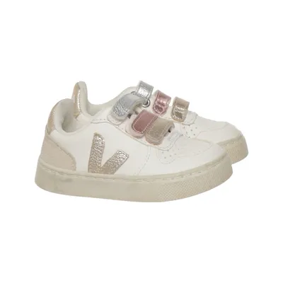 Trainingsschoenen (Wit, Zilver, Roze) van Veja Leer
