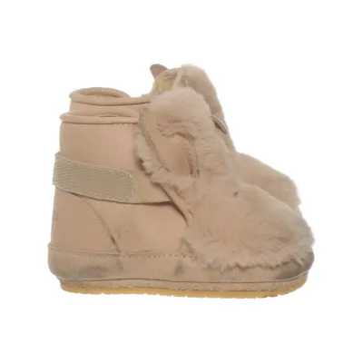 Baby slofjes (Beige) van Donsje Imitatiebont