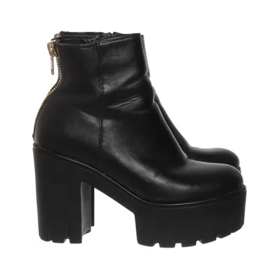 Bottes à talons (Noir) de Attitude Cuir