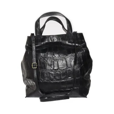 Axelremsväska (Svart) från Borse in Pelle Skinn