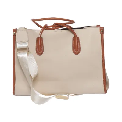 Handbag (Beige, Brown)