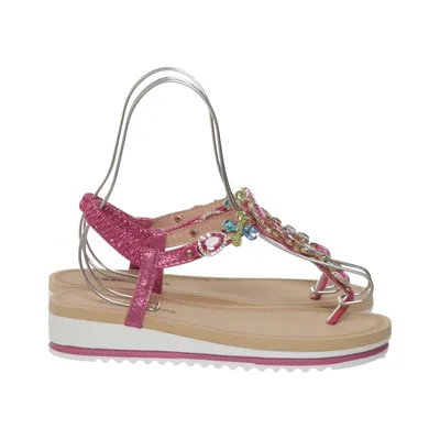 Sandales (Rose, Multicolore) de Ideal Shoes