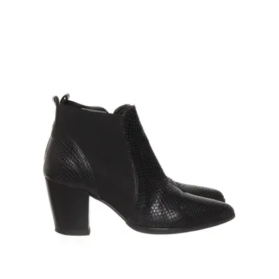 Heeled boots (Black) from Vibram Leather