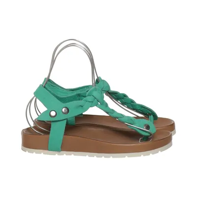 Sandals (Turquoise, Brown) from Inuovo Leather
