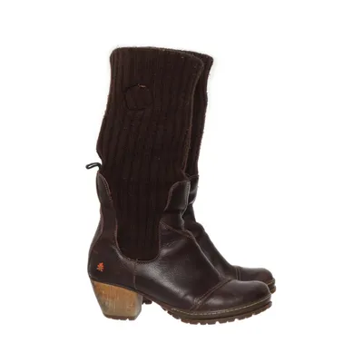 Ankelstøvler (Kult Öko Bio die Stulpen lassen sich umschlagen. Stiefelette Stiefel) fra ART Uld, Læder