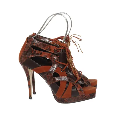 Højhælede sandaler (Brun, Flerfarvet) fra Zara Woman
